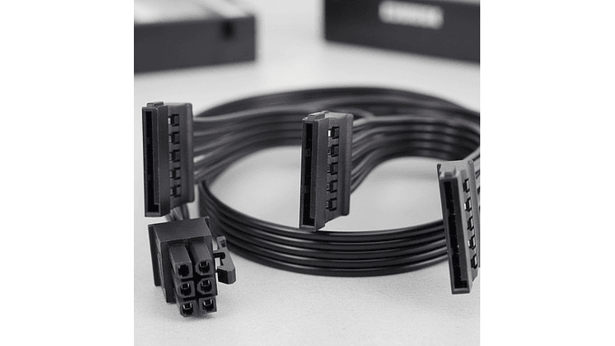 Cable Modular 6-pin A 3x Sata/pci-e 73 Cm Ssd, Hdd 4