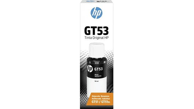 Tinta Hp Gt53 Negro Original 90 Ml Negro 1