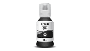 Tinta Botella Epson T504 127ml Ecotank Negro C13t03n12a