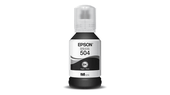 Tinta Botella Epson T504 127ml Ecotank Negro C13t03n12a 1