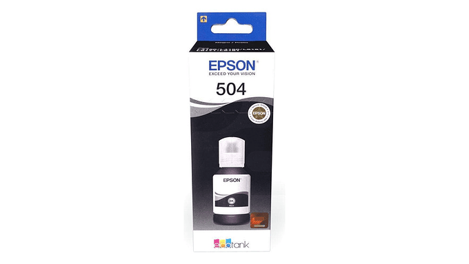 Tinta Botella Epson T504 127ml Ecotank Negro C13t03n12a 6