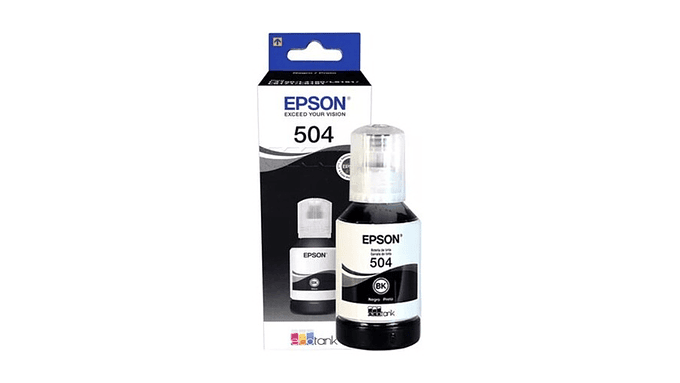 Tinta Botella Epson T504 127ml Ecotank Negro C13t03n12a 7