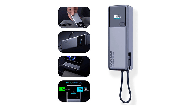 Xiaomi 165w Power Bank 10000mah Compatiblecon Macbook Y Más 7