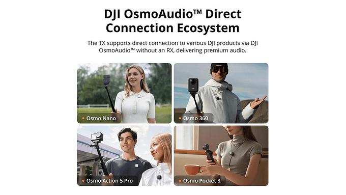 Micrófono Inalámbrico Dji Mic Mini 2 Mic 1 Transmisor 3