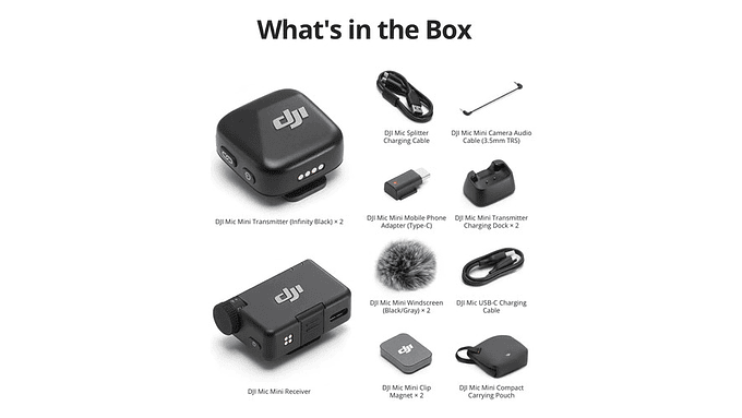 Micrófono Inalámbrico Dji Mic Mini 2 Mic 1 Transmisor 5