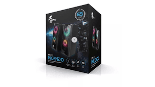 Parlantes Gamer Luz Led Conexión 35 Mm 4w Rms Caja