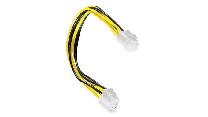 Cable Poder De 4 Pines Macho A A 8 Pines Hembra Cpu 24cm 1