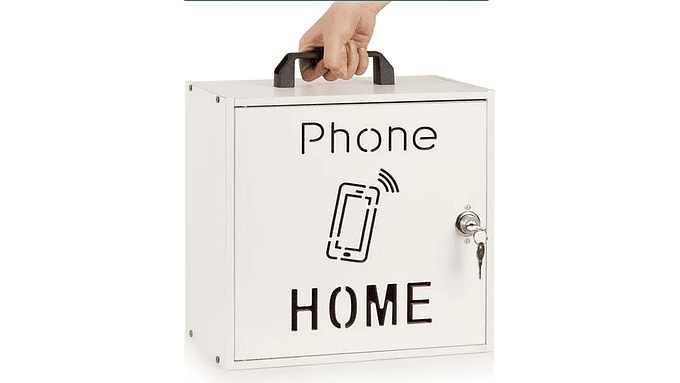 Caja Organizadora Para 33 Celulares Con Cerradura  Madera 2