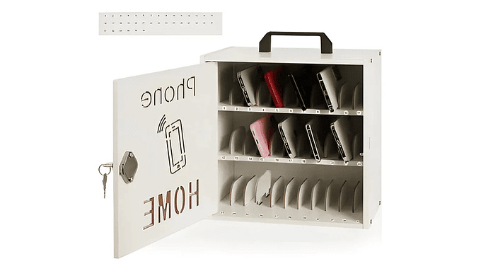 Caja Organizadora Para 33 Celulares Con Cerradura 4