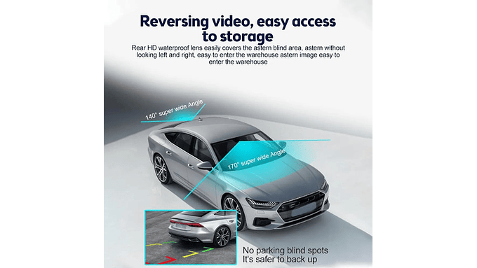 Cámara Auto Dual Full Hd 1080p 3 Ips Visión Noc. Y Sensor G 3