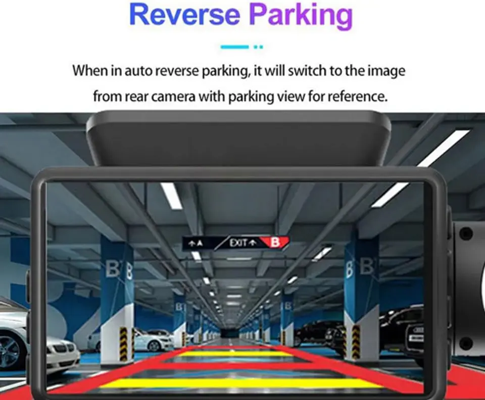 Cámara Auto Dual Full Hd 1080p 3 Ips Visión Noc. Y Sensor G 4