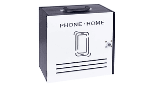 Caja Organizadora Para 33 Celulares Con Cerradura  Madera