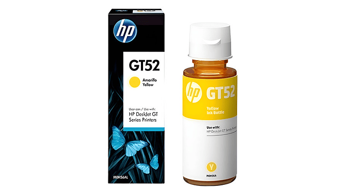 Botella De Tinta Hp Gt52 Tinta Amarillo 1