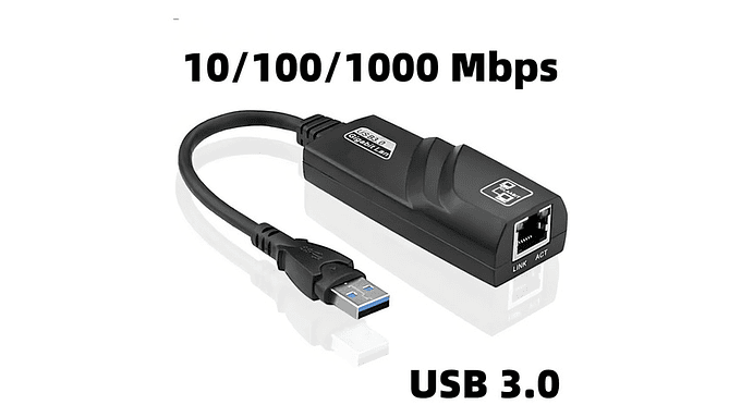 Adaptador Ethernet Usb 3.0 Lan Rj45 Gigabit 1000mbps Para Windows Mac Linux 2