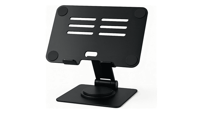 Soporte Giratorio Metálico 360° Para Smartphone Y Tablet | Base Ajustable Y Elevadora De Aluminio  3