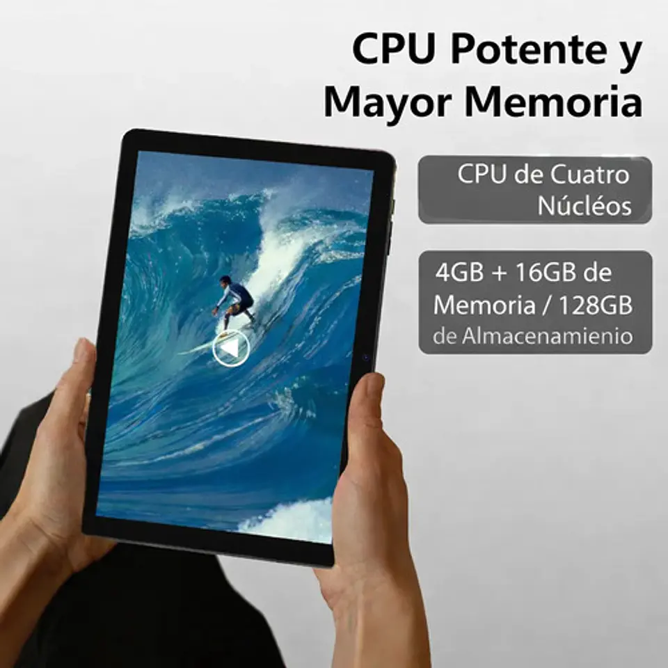 Tablet 10.1 Ips Hd Android 15 20gb Ram (4+16) 128gb 6000mah 5