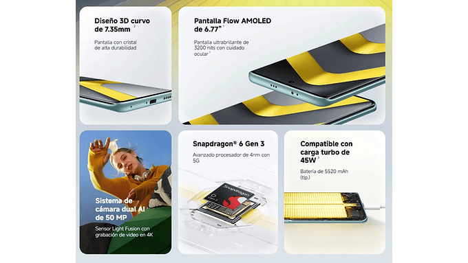 Celular Poco M8 5g 8gb Ram 512gb Rom 6.77 Amoled Dual Sim Black Negro 2