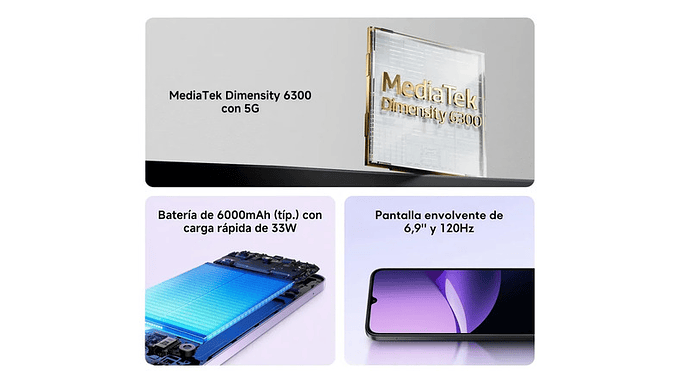 Smartphone Xiaomi Redmi 15c 5g 6gb Ram 128gb Pantalla 6.7 . 4