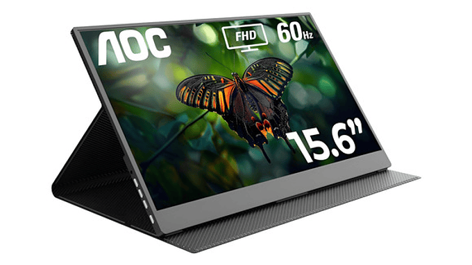 Monitor Aoc Con Pantalla De 15.6  60hz Y Resolución Full Hd 1