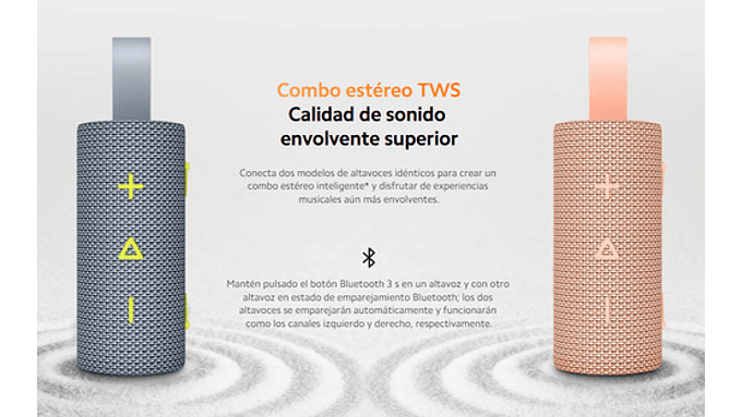 Bocina Portátil Xiaomi Sound Pocket 5w Batería Hasta 10hrs Subwoofer Blue Gray Gris 7