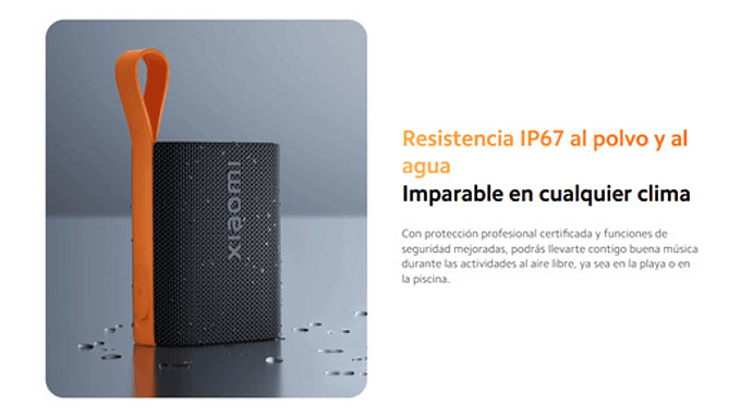 Bocina Portátil Xiaomi Sound Pocket 5w Batería Hasta 10hrs Subwoofer Blue Gray Gris 8