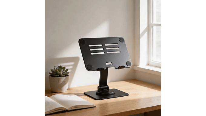 Soporte Giratorio 360° Para Tablet iPad Ajustable Negro Negro 3