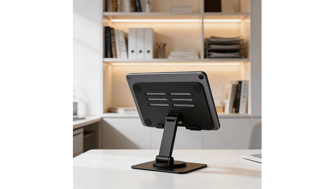 Soporte Giratorio 360° Para Tablet iPad Ajustable Negro Negro 4