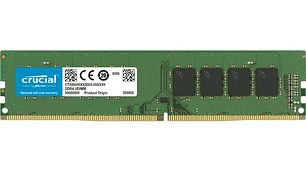 Memoria Ram Gamer Color Verde 8gb 1 Crucial Ct8g4dfra266
