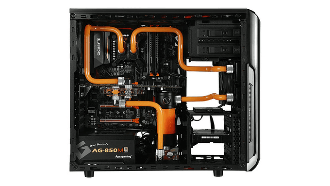 Gabinete Gamer Apexgaming A2 Atx Mid Tower Negro Alto Flujo 3