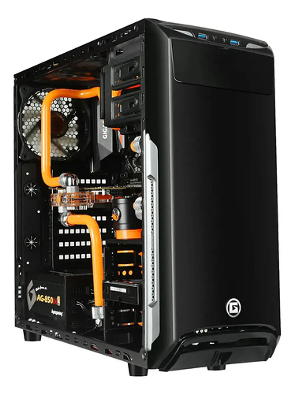 Gabinete Gamer Apexgaming A2 Atx Mid Tower Negro Alto Flujo 6