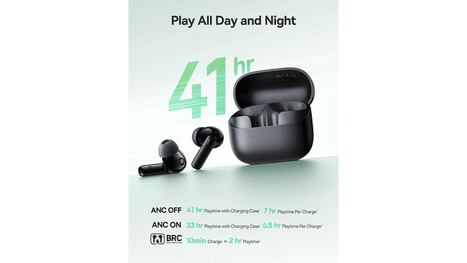 Auriculares Híbridos Baseus Bp1 Nc Con Cancelación De Ruido 4