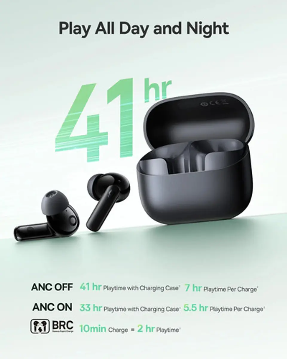 Auriculares Híbridos Baseus Bp1 Nc Con Cancelación De Ruido 4