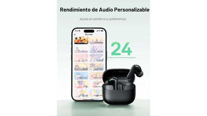 Auriculares Híbridos Baseus Bp1 Nc Con Cancelación De Ruido 7