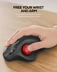Ratón Trackball Inalámbrico Nulea M501 Recargable Ergonómico - Miniatura 3