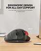 Ratón Trackball Inalámbrico Nulea M501 Recargable Ergonómico - Miniatura 4