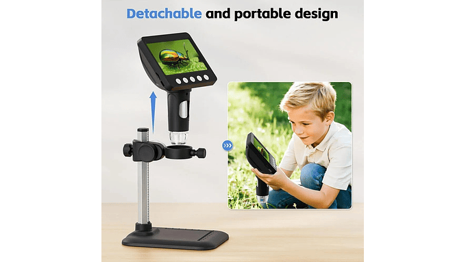 Microscopio Digital 4.3  1000x Usb Led Ajustable Skyear 4