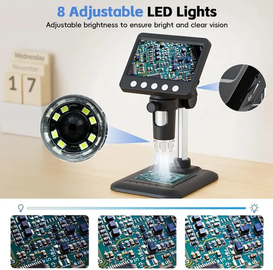 Microscopio Digital 4.3  1000x Usb Led Ajustable Skyear 5