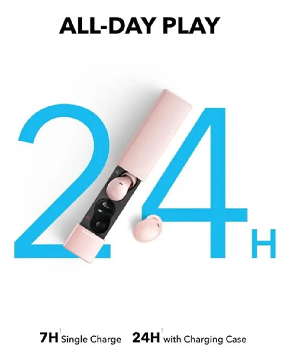 Audífonos Inalámbricos Soundcore A30i De Anker Color Rosa 4