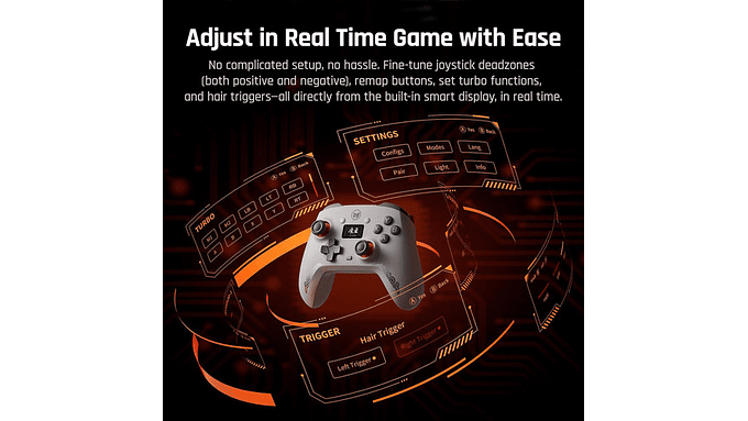 Control Gamer Bigbig Won Aether Lcd 1000hz Pc Switch Bt 6