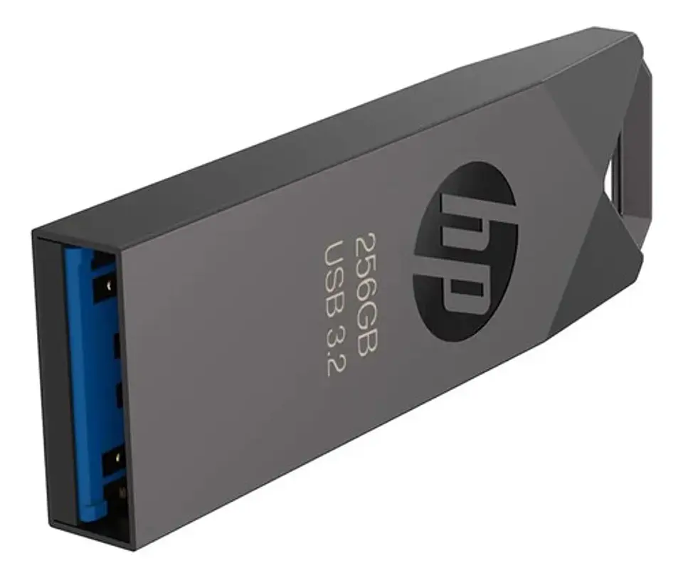 Pendrive Hp 256gb Usb 3.2 120mb/s Metálico Compacto 2