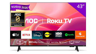 Televisor Smart Tv 43s5155 Fhd Led 43 Roku Negro Aoc 220v