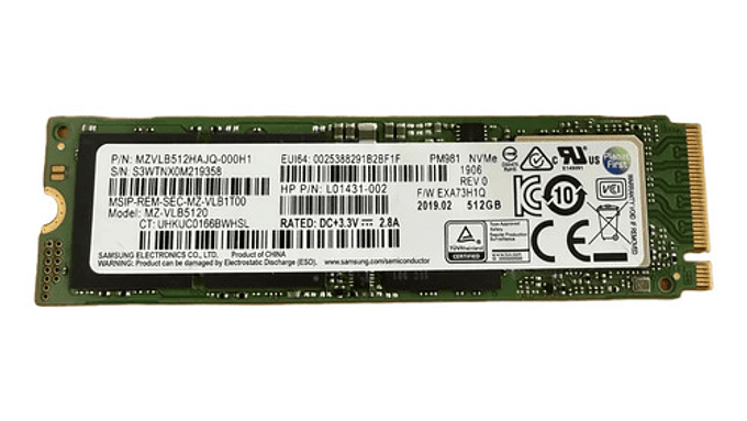 Ssd Samsung 512gb Nvme M.2 2280 Gen3 X4 Oem Granel 1