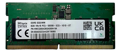 Memoria Ram Notebook Sk Hynix 8gb Ddr5 5600 Mhz Sodim Granel