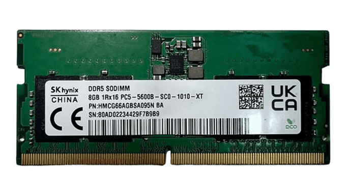 Memoria Ram Notebook Sk Hynix 8gb Ddr5 5600 Mhz Sodim Granel 1