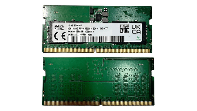 Memoria Ram Notebook Sk Hynix 8gb Ddr5 5600 Mhz Sodim Granel 4