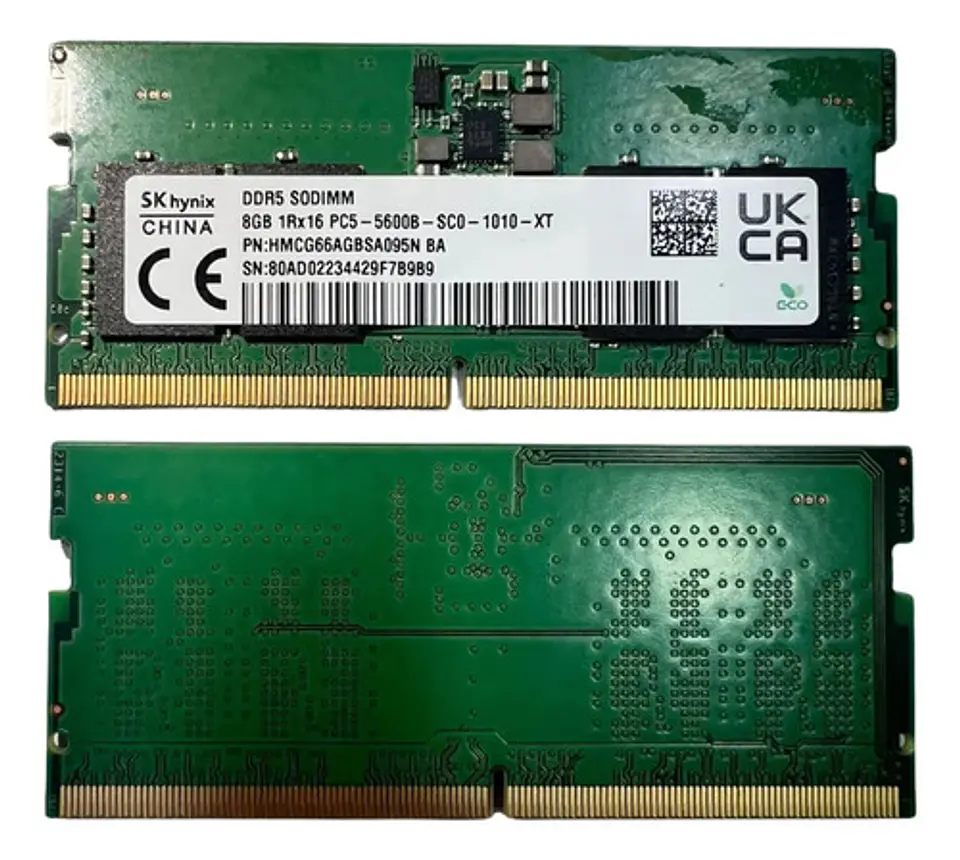 Memoria Ram Notebook Sk Hynix 8gb Ddr5 5600 Mhz Sodim Granel 4