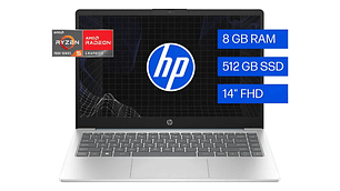 Notebook Hp 14-em0017la Amd Ryzen 5 8gb Ram 512gb Ssd 14  Wi