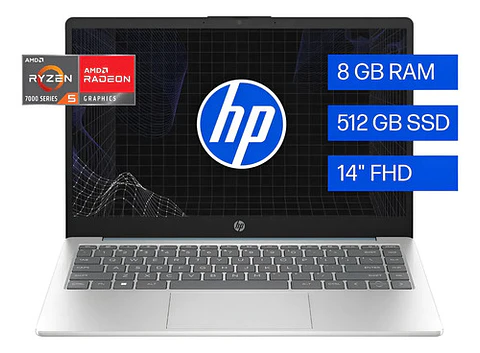 Notebook Hp 14-em0017la Amd Ryzen 5 8gb Ram 512gb Ssd 14  Wi