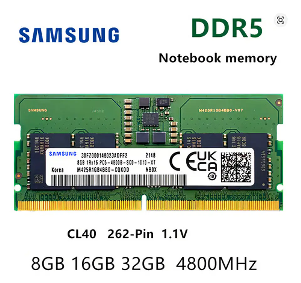 Memoria Sodimm Samsung Ddr5 5600 8gb M425r1gb4bb0-cwm Oem 3