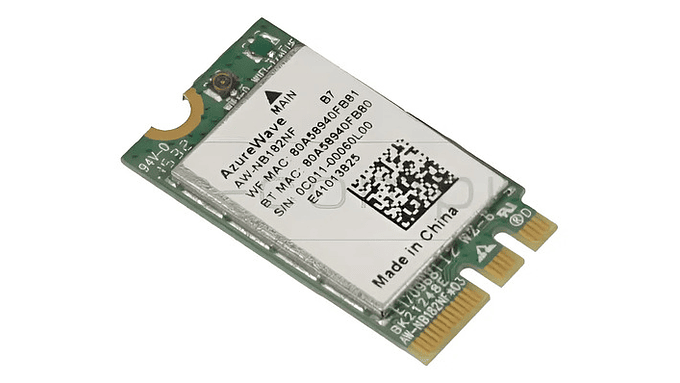 Tarjeta Wifi + Bluetooth 4.0 Azurewave Aw-nb182nf Mini Pcie 1